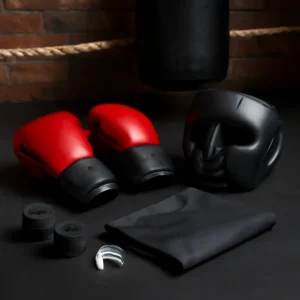 Équipements de boxe.