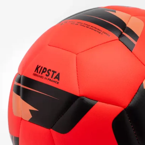 Ballon de football cousu taille 5 rouge