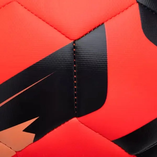 Ballon de football cousu taille 5 rouge