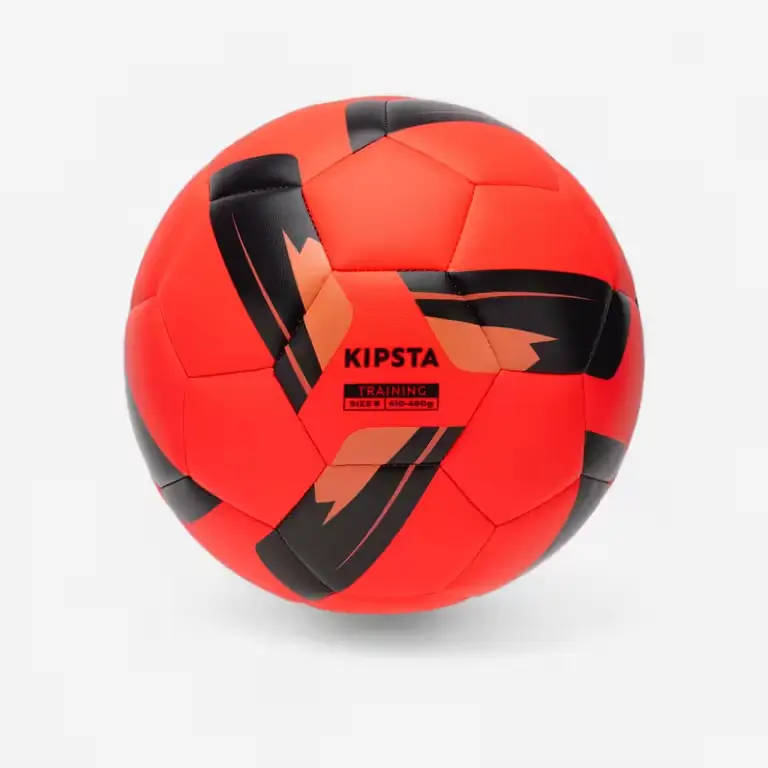 Ballon de football cousu taille 5 rouge
