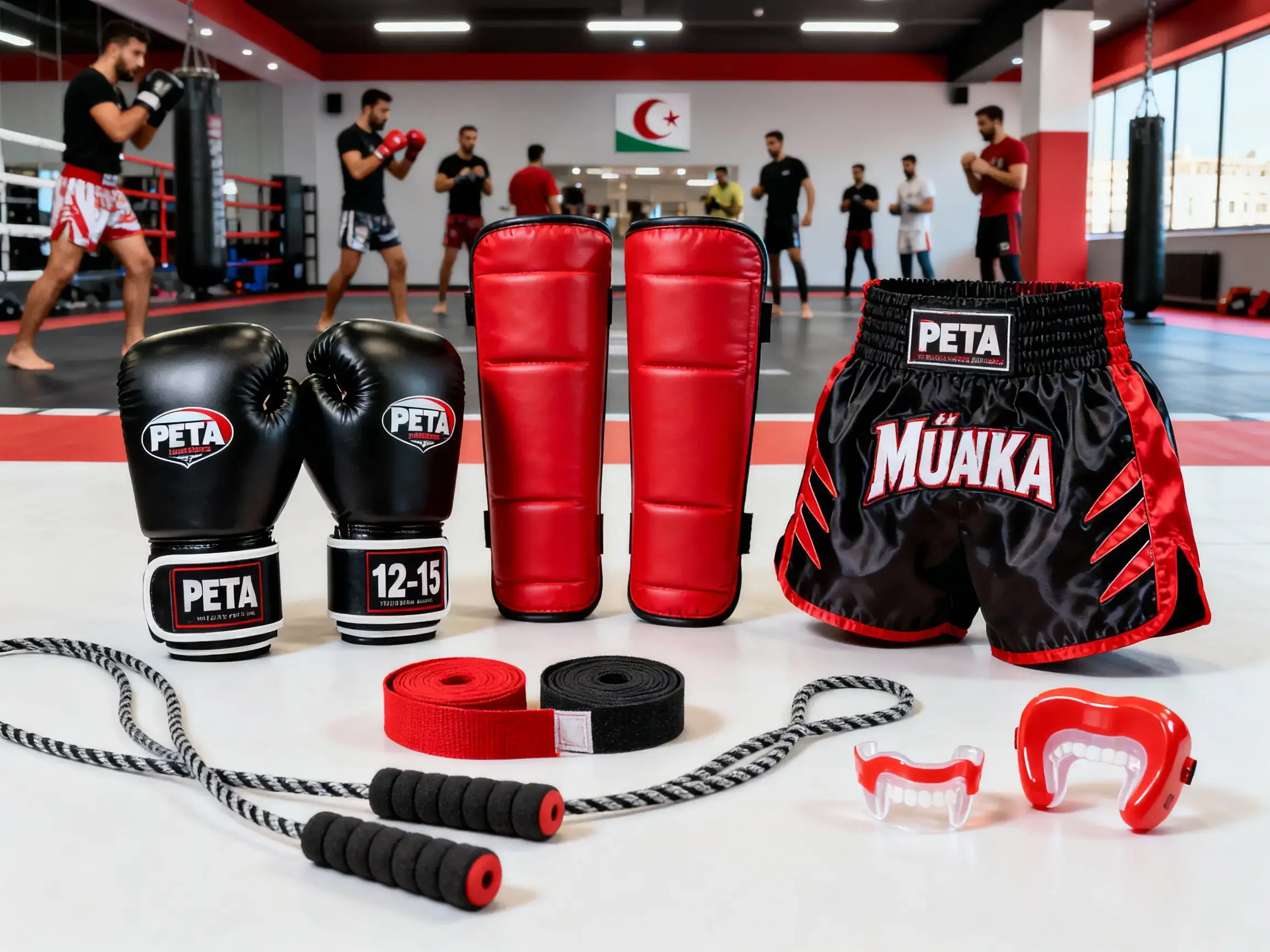 Muay Thai Algérie : Guide Complet 2026 pour Débuter 7 Courda – Équipements Sport & Fitness en Algérie Équipement Muay Thai Algérie gants boxe protège-tibias short Petra Courda.com pour débutants