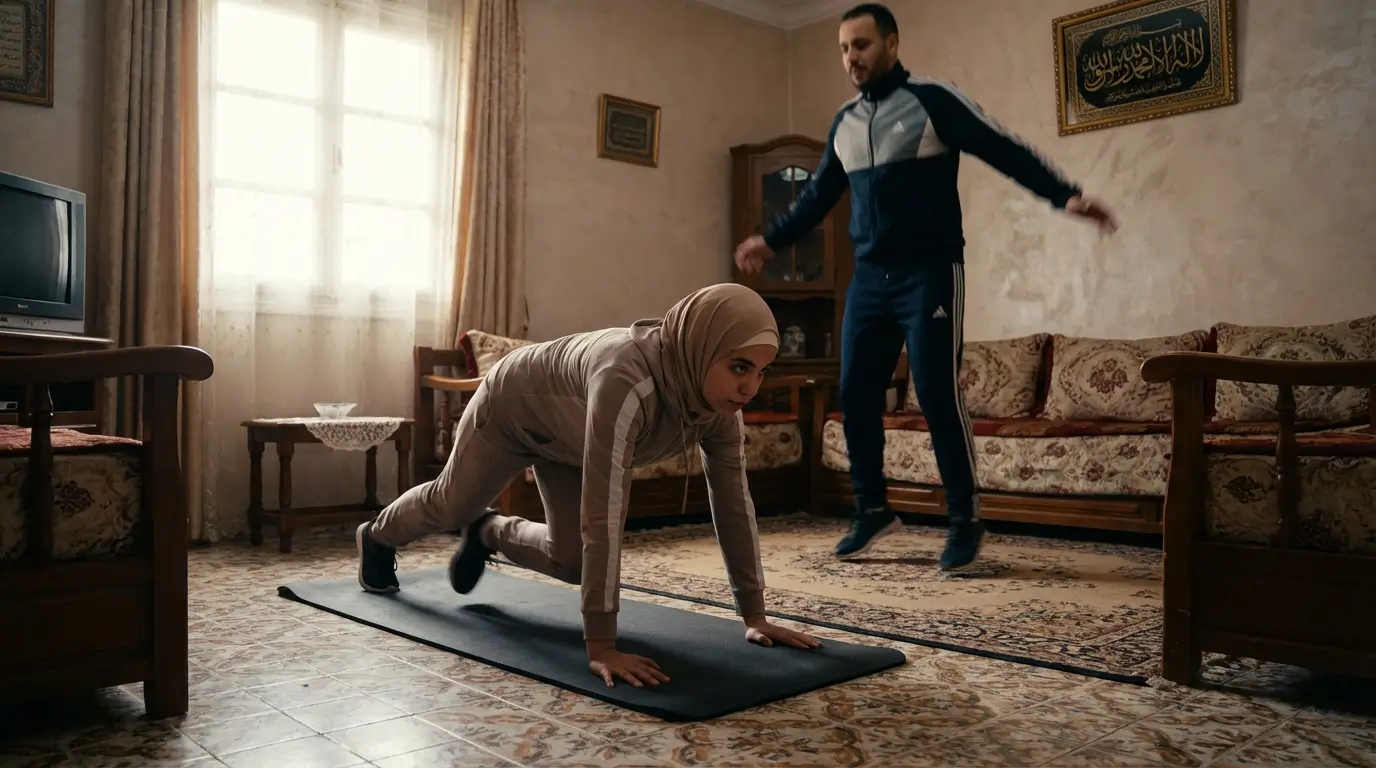 Cardio Algérie 2026 : Guide + Programme Efficace 3 Courda – Équipements Sport & Fitness en Algérie Exercices cardio HIIT à la maison en Algérie avec mountain climbers et jumping jacks sur tapis pour améliorer le cardio et brûler des calories