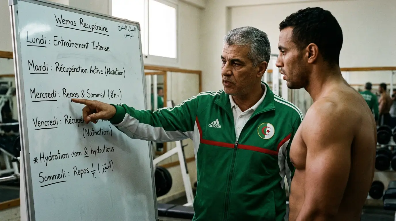 Récupération Sportive Algérie 2026 : 7 Techniques Efficaces 5 Courda – Équipements Sport & Fitness en Algérie Programme de récupération sportive hebdomadaire en Algérie avec alternance séances intensives, récupération active et repos