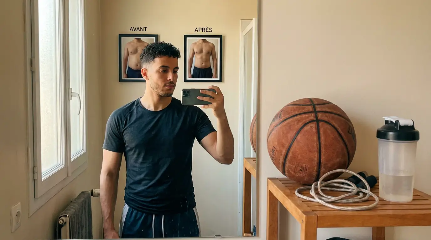 Perte de Poids Algérie 2026 : Guide + Programme Efficace 6 Courda – Équipements Sport & Fitness en Algérie Résultats de perte de poids en Algérie avec transformation avant après, tour de taille réduit et maintien d'un style de vie actif