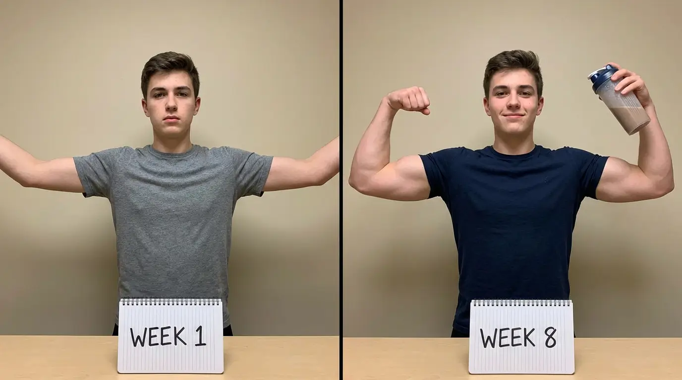 Exercices Biceps Algérie 2026 : Guide + Programme Efficace 7 Courda – Équipements Sport & Fitness en Algérie Résultats après 8 semaines d'exercices biceps en Algérie avec augmentation de la masse musculaire et meilleure confiance en soi