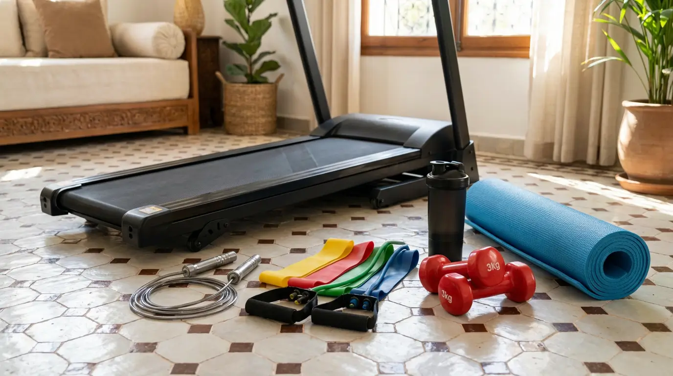 Comment Perdre du Poids Algérie 2026 : 7 Étapes Efficaces 5 Courda – Équipements Sport & Fitness en Algérie Équipement fitness complet pour perdre du poids à domicile en Algérie avec tapis roulant bandes élastiques haltères Courda