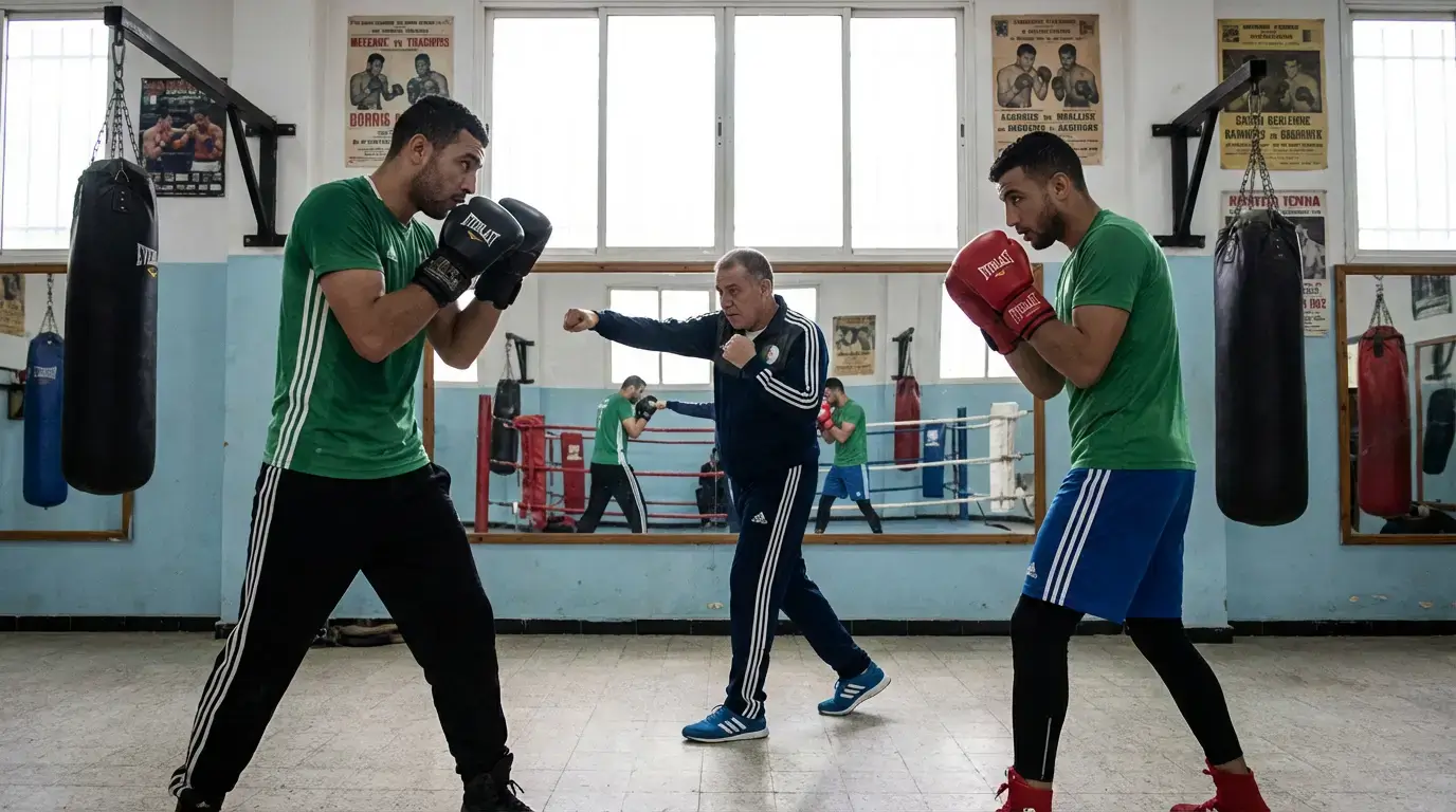 Boxe Anglaise Algérie 2026 : Guide Complet Débuter 7 Courda – Équipements Sport & Fitness en Algérie Techniques fondamentales boxe anglaise position garde jab déplacements pour débutants algériens en salle sport